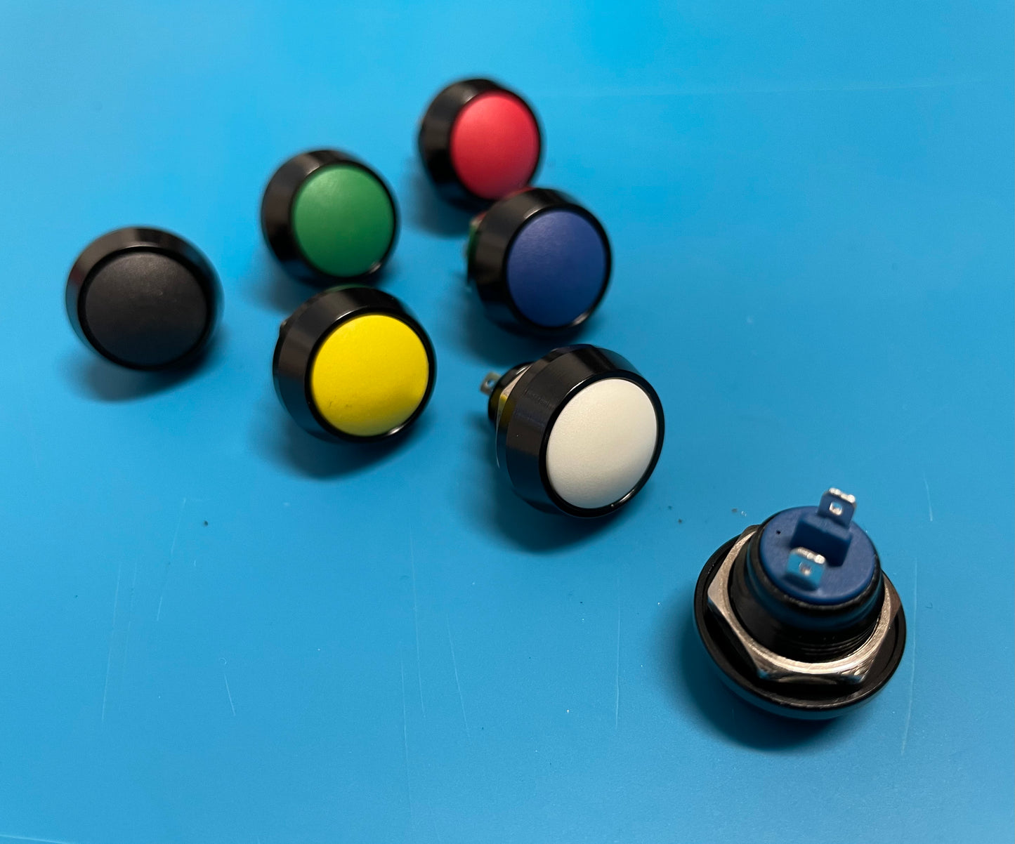 Aluminium Button 12mm (ON)-OFF