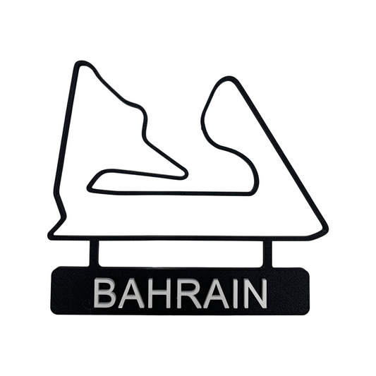 3D printed F1 tracks 2021 season - Bahrain