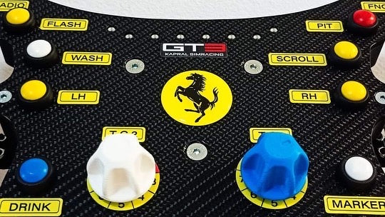 DIY Box Steering Wheel Kit Ferrari 488 Challenge EVO by Hupske
