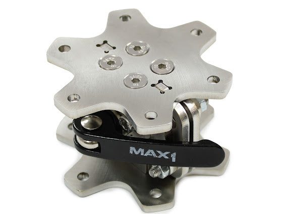 Custom Made QR Stainless Steel Complete KIT 1xBase and 3xWheel