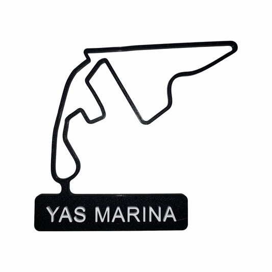 3D printed F1 tracks 2021 season - Yas Marina